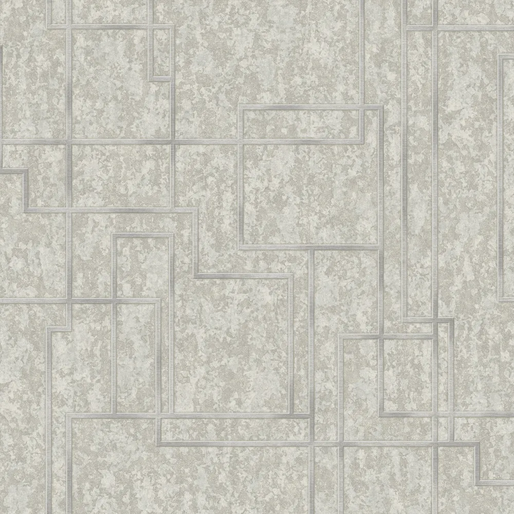 Beige Embossed Octagon Adawall Wallpaper 1202-3